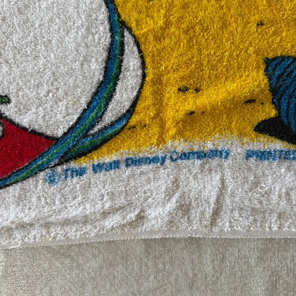 Vintage 90s‎ Disney Mickey Mouse Beach Towel Franco Surf Sunglasses Retro Vtg